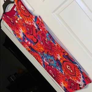 Badgley Mischka colorful dress